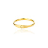 Wholesale Stainless Steel Mini Initial Ring Stacking Style With Letters Electroplated For Men And Women