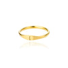 Wholesale Stainless Steel Mini Initial Ring Stacking Style With Letters Electroplated For Men And Women