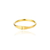 Wholesale Stainless Steel Mini Initial Ring Stacking Style With Letters Electroplated For Men And Women
