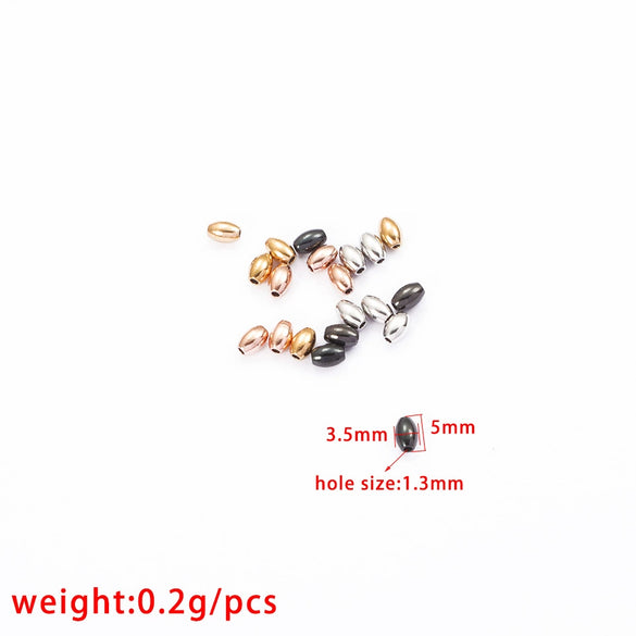 Wholesale Stainless Steel Minimalist Geometric Small Bead Jewelry Accessories Necklace Bracelet Electroplating Handmade