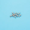 Wholesale Stainless Steel Minimalist Geometric Small Bead Jewelry Accessories Necklace Bracelet Electroplating Handmade