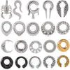 Wholesale Stainless Steel Minimalist Geometric Specialshaped Scorpion Snake Lock Cshaped Sun Moon Flower Ear Expansion Earrings With Polishing