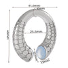 Wholesale Stainless Steel Minimalist Geometric Specialshaped Scorpion Snake Lock Cshaped Sun Moon Flower Ear Expansion Earrings With Polishing