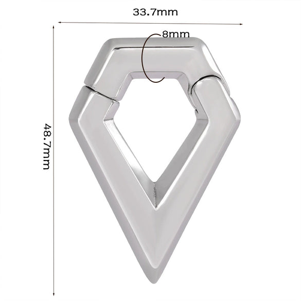 Wholesale Stainless Steel Minimalist Geometric Specialshaped Scorpion Snake Lock Cshaped Sun Moon Flower Ear Expansion Earrings With Polishing