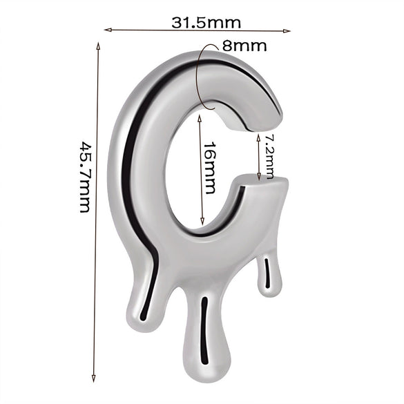 Wholesale Stainless Steel Minimalist Geometric Specialshaped Scorpion Snake Lock Cshaped Sun Moon Flower Ear Expansion Earrings With Polishing