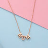 Wholesale Stainless Steel Mirror Polished Letter Pendant Necklace With Water Wave Chain