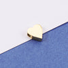 Wholesale Stainless Steel Mirror Polished Love Shaped Glossy Loose Beads Jewelry Accessories Diy Handmade