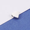 Wholesale Stainless Steel Mirror Polished Love Shaped Glossy Loose Beads Jewelry Accessories Diy Handmade