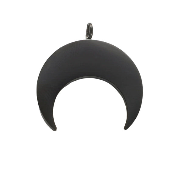 Wholesale Stainless Steel Moon Crescent Horn Pendant Jewelry Accessories Mirror Polished Little Fresh Minimalist Style