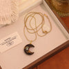 Wholesale Stainless Steel Moonshaped Pendant Necklace With Personality And Minimalist Style
