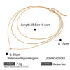 Wholesale Stainless Steel Multi Layer Stacked Rhinestone Geometric Pendant Necklace With Electroplating For Women