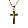 Wholesale Stainless Steel Multilayer Cross Pendant Necklace With Diamond Zircon For Men Exotic Style Jewelry