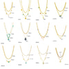 Wholesale Stainless Steel Multilayer Stacked Chain Necklace With Butterfly Snake Star Pendant Electroplated Treatment