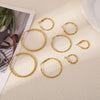 Wholesale Stainless Steel Multisurface Cutting Electroplated Women's Light Luxury Exaggerated Earrings