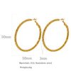 Wholesale Stainless Steel Multisurface Cutting Electroplated Women's Light Luxury Exaggerated Earrings