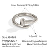 Wholesale Stainless Steel Nail Bracelet Ring Accessories Jewelry With 18K Gold Electroplated Stylish Design
