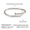 Wholesale Stainless Steel Nail Bracelet Ring Accessories Jewelry With 18K Gold Electroplated Stylish Design