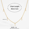 Wholesale Stainless Steel Natural Pearl Tassel Pendant Necklace Light Luxury Geometric Electroplated For Women