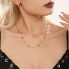 Wholesale 316L Stainless Steel Natural Stone Abacus Bead Necklace And Bracelet Electroplated Light Luxury Style For Women