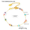 Wholesale 316L Stainless Steel Natural Stone Abacus Bead Necklace And Bracelet Electroplated Light Luxury Style For Women