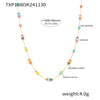 Wholesale 316L Stainless Steel Natural Stone Abacus Bead Necklace And Bracelet Electroplated Light Luxury Style For Women