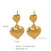 Wholesale Stainless Steel Natural Style Geometric And Leaf Patterned Electroplated Triangle Blade Lava Texture Earrings For Women
