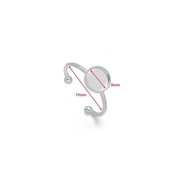 Wholesale Stainless Steel Natural Style U Shape Ring Bottom Holder With Electroplating