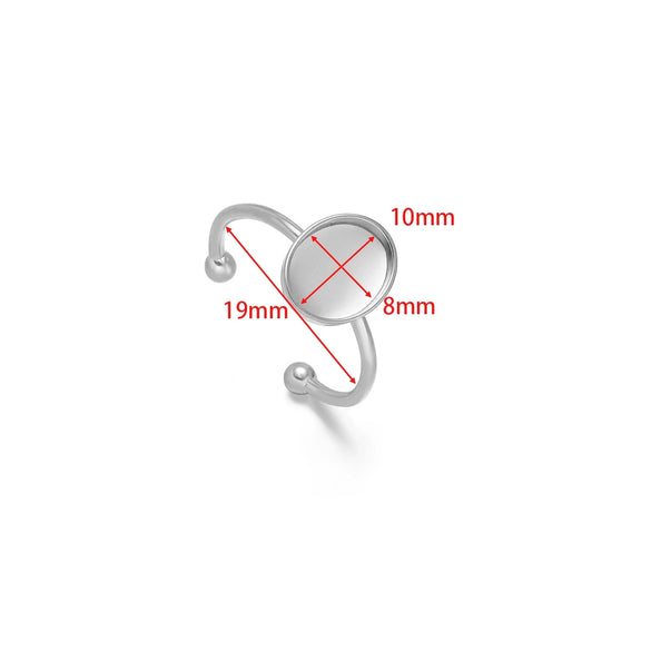Wholesale Stainless Steel Natural Style U Shape Ring Bottom Holder With Electroplating