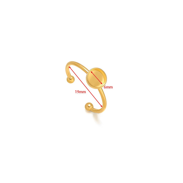 Wholesale Stainless Steel Natural Style U Shape Ring Bottom Holder With Electroplating