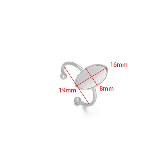 Wholesale Stainless Steel Natural Style U Shape Ring Bottom Holder With Electroplating
