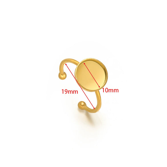 Wholesale Stainless Steel Natural Style U Shape Ring Bottom Holder With Electroplating