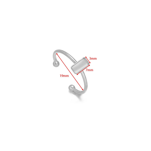 Wholesale Stainless Steel Natural Style U Shape Ring Bottom Holder With Electroplating