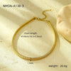 Wholesale Stainless Steel Necklace Light Luxury Simple Mesh Geometric Electroplated Trendy Fashionable Cold Style Highend Nonfading For Women