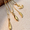 Wholesale Stainless Steel Necklace Retro Style Ushaped Electroplated Jewelry For Unisex