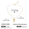 Wholesale Stainless Steel Necklace With Animal Zodiac Pattern Electroplated Light Luxury Jewelry