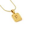 Wholesale Stainless Steel Necklace With Electroplating 26 Letters Pendant And New Sand Pressing Process Snake Chain Design