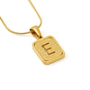 Wholesale Stainless Steel Necklace With Electroplating 26 Letters Pendant And New Sand Pressing Process Snake Chain Design