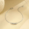Wholesale Stainless Steel Necklace With Geometric Beads Electroplated Double Layer Stacked Collarbone Chain For Women