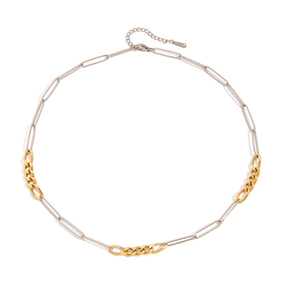 Wholesale Stainless Steel Necklace With Geometric Pendant Electroplated Light Luxury Niche Design For Women