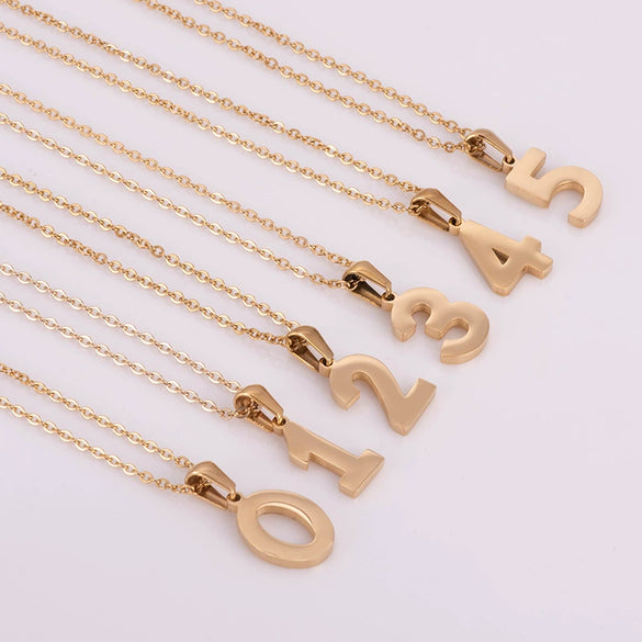 Wholesale 316L Stainless Steel Necklace With Letters Numbers Text Pattern And Cross Chain For Couple