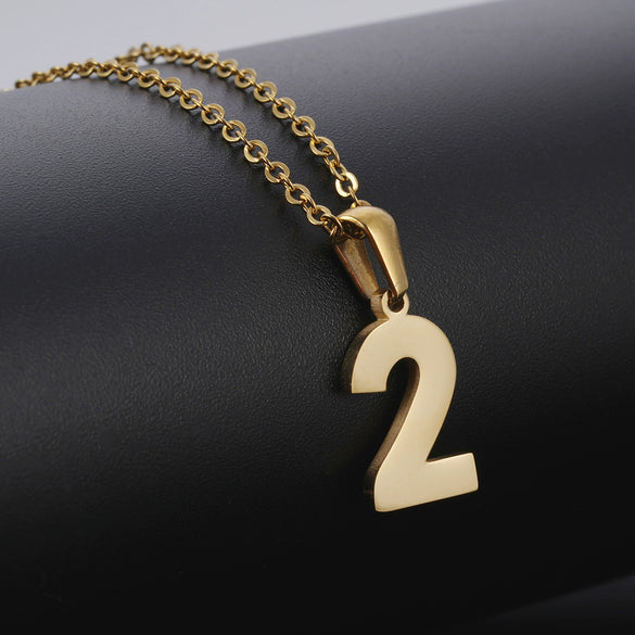 Wholesale 316L Stainless Steel Necklace With Letters Numbers Text Pattern And Cross Chain For Couple