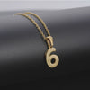 Wholesale 316L Stainless Steel Necklace With Letters Numbers Text Pattern And Cross Chain For Couple