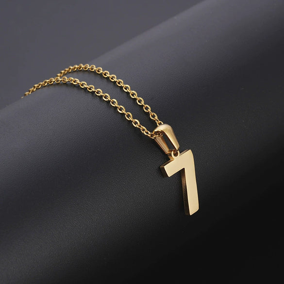 Wholesale 316L Stainless Steel Necklace With Letters Numbers Text Pattern And Cross Chain For Couple