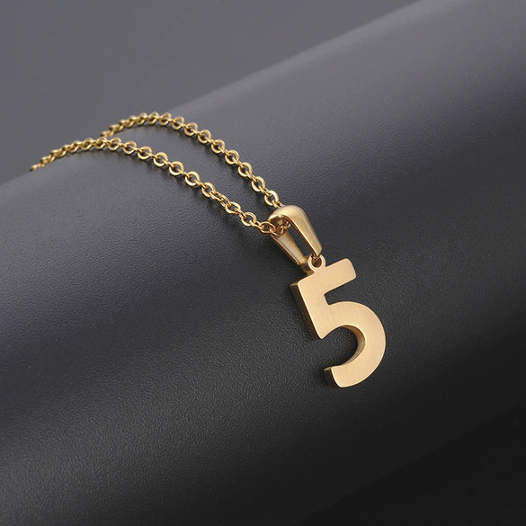 Wholesale 316L Stainless Steel Necklace With Letters Numbers Text Pattern And Cross Chain For Couple
