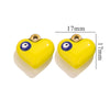 Wholesale Stainless Steel Niche Style Love Earrings With Peach Heart Pendant And Dripping Oil Design