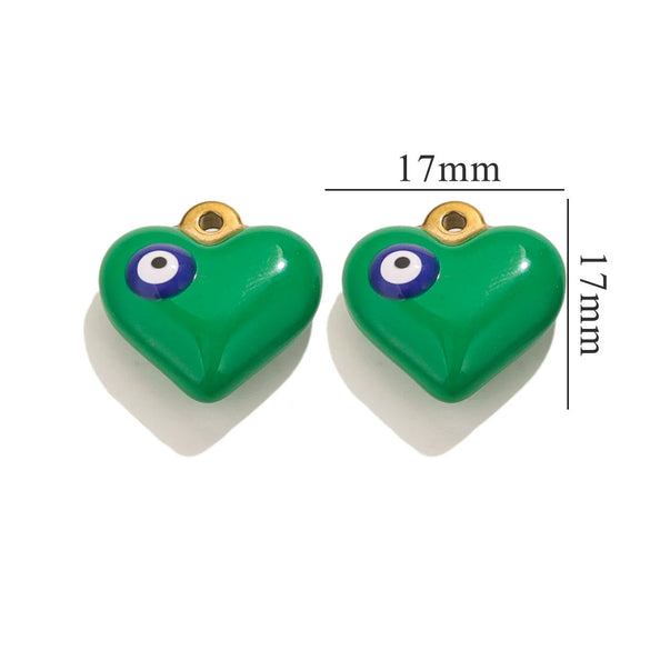 Wholesale Stainless Steel Niche Style Love Earrings With Peach Heart Pendant And Dripping Oil Design
