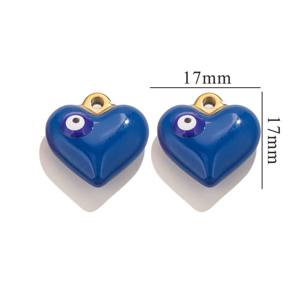 Wholesale Stainless Steel Niche Style Love Earrings With Peach Heart Pendant And Dripping Oil Design