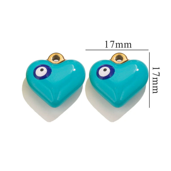 Wholesale Stainless Steel Niche Style Love Earrings With Peach Heart Pendant And Dripping Oil Design
