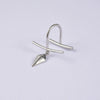 Wholesale Stainless Steel Non Piercing Lip Ring With Cross Sunflower Zircon Pendant Simple Style Electroplating Process