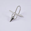 Wholesale Stainless Steel Non Piercing Lip Ring With Cross Sunflower Zircon Pendant Simple Style Electroplating Process